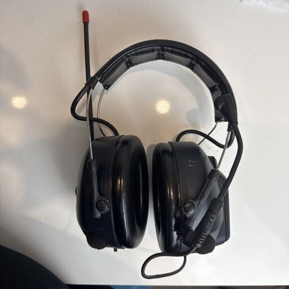 *READ* 3M Peltor Power-com Plus MT53H7A4610 POWERS ON *UNTESTED* USED - Picture 1 of 7